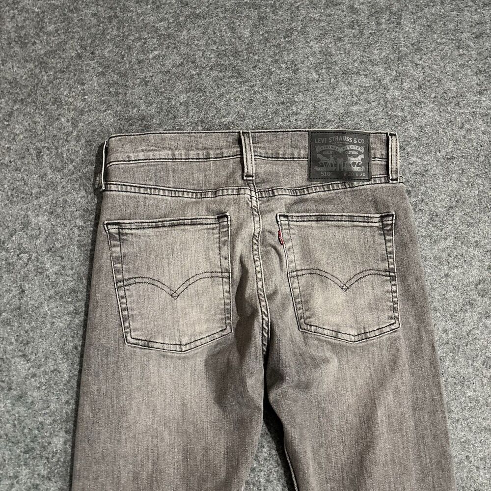 Levi's 510 Skinny Jeans Men’s Size 30x30 Gray Stretch